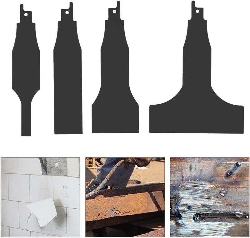 Entatial Reciprocating Saw Scraper, Scraping Tool Attachment High Carbon Steel Wear Resistant Durable Easy To Replace for Wall Putty Removal for Floor - Image 2